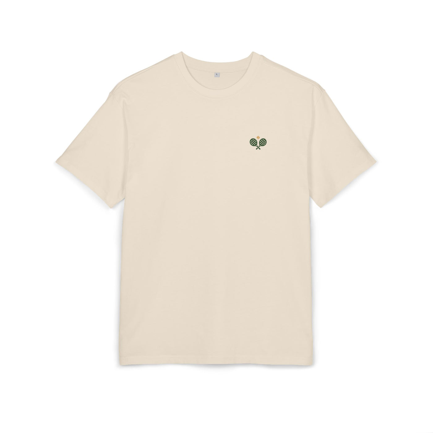 Oversized Back Print Crest Tee