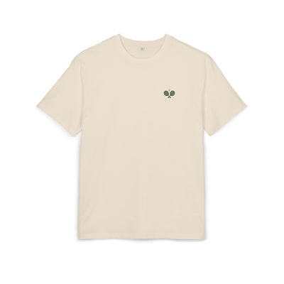 Oversized Back Print Crest Tee