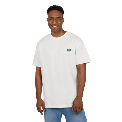 Oversized Back Print Crest Tee
