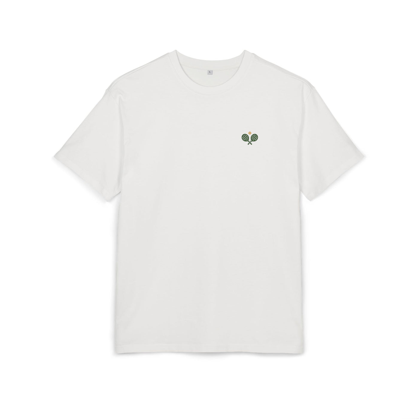 Oversized Back Print Crest Tee