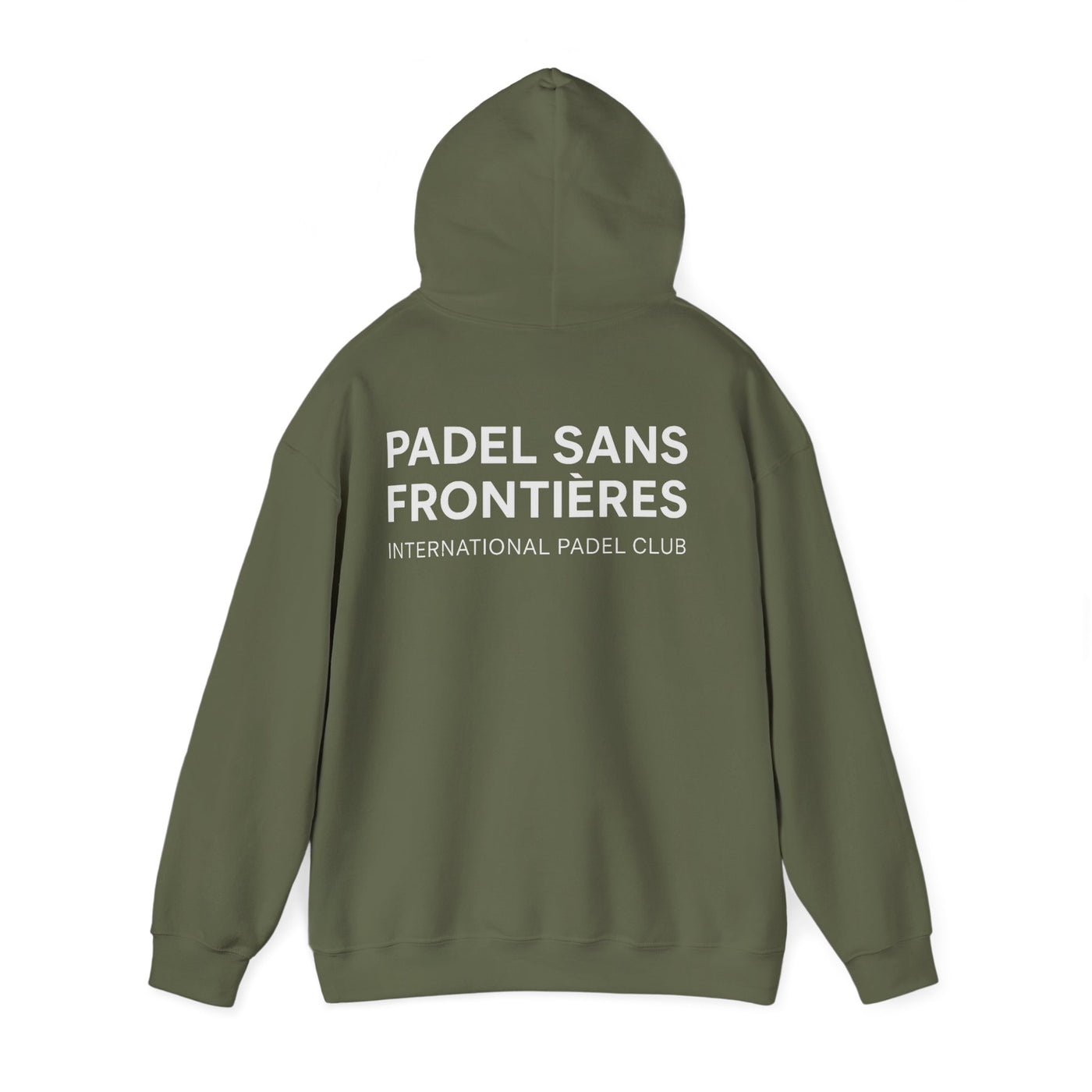 Padel Sans Frontières Club Hoodie with white print