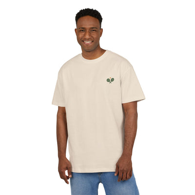 Oversized Back Print Crest Tee