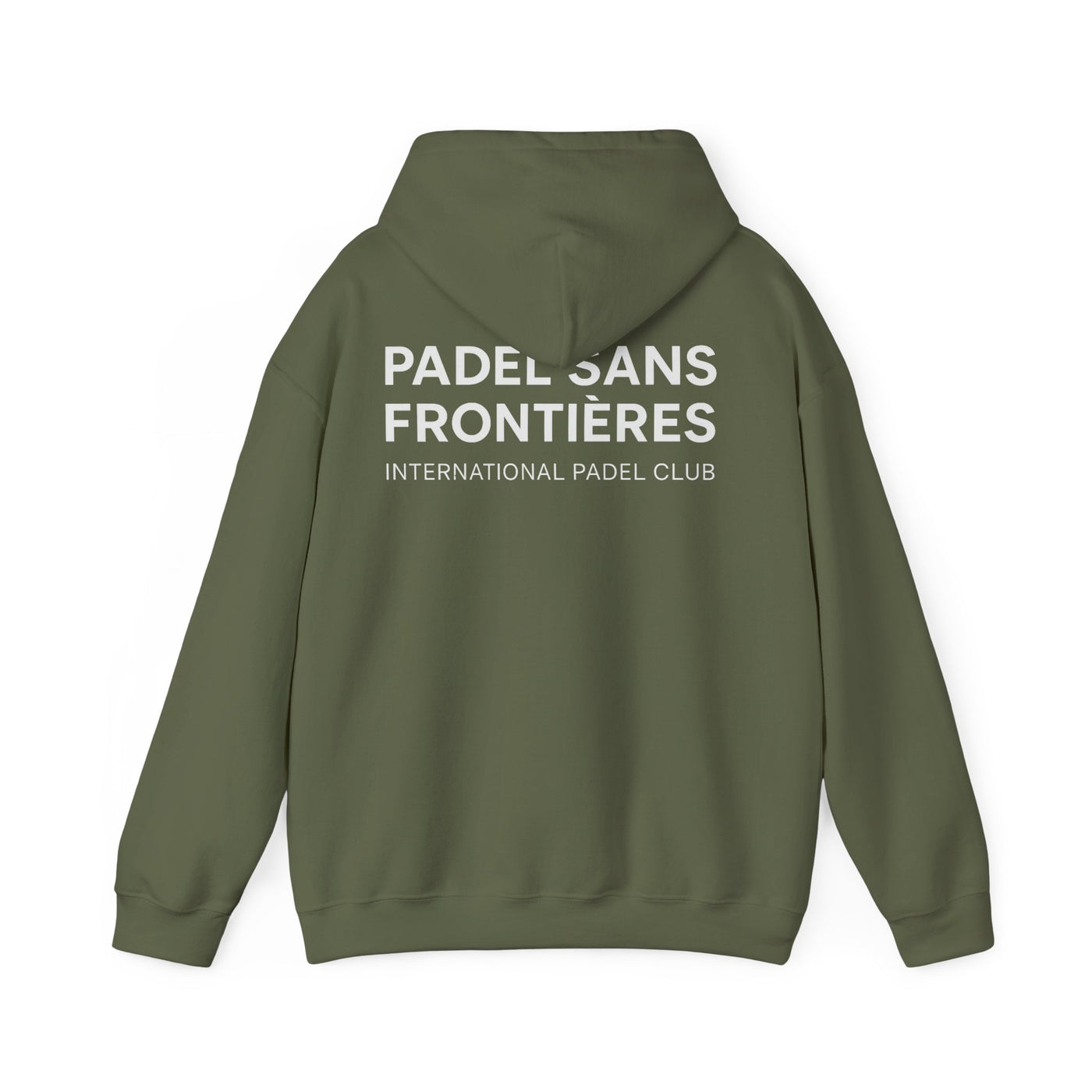 Padel Sans Frontières Club Hoodie with white print