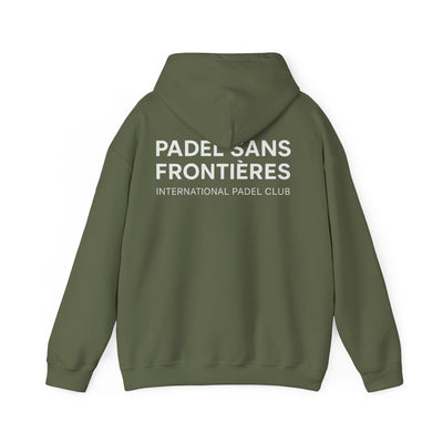 Padel Sans Frontières Club Hoodie with white print