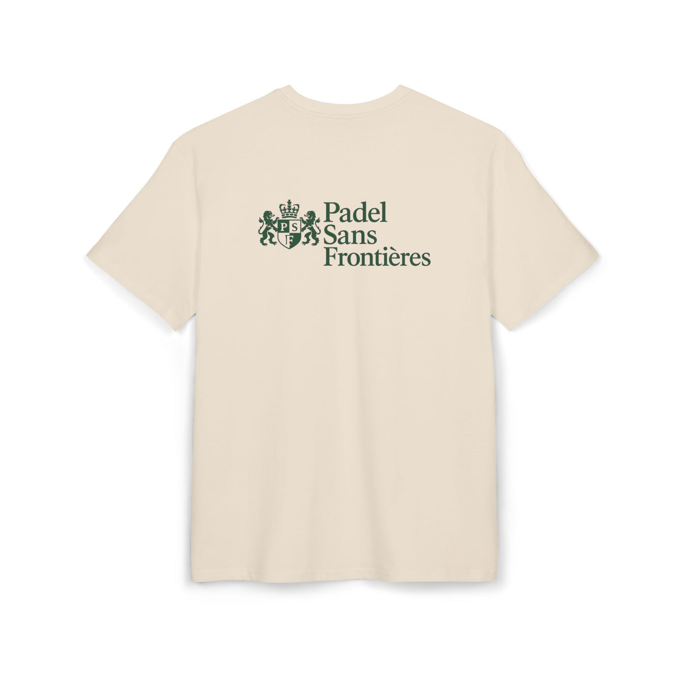 Oversized Back Print Crest Tee
